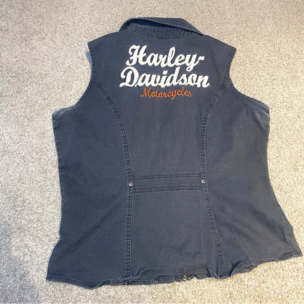 Harley Davidson denim vest